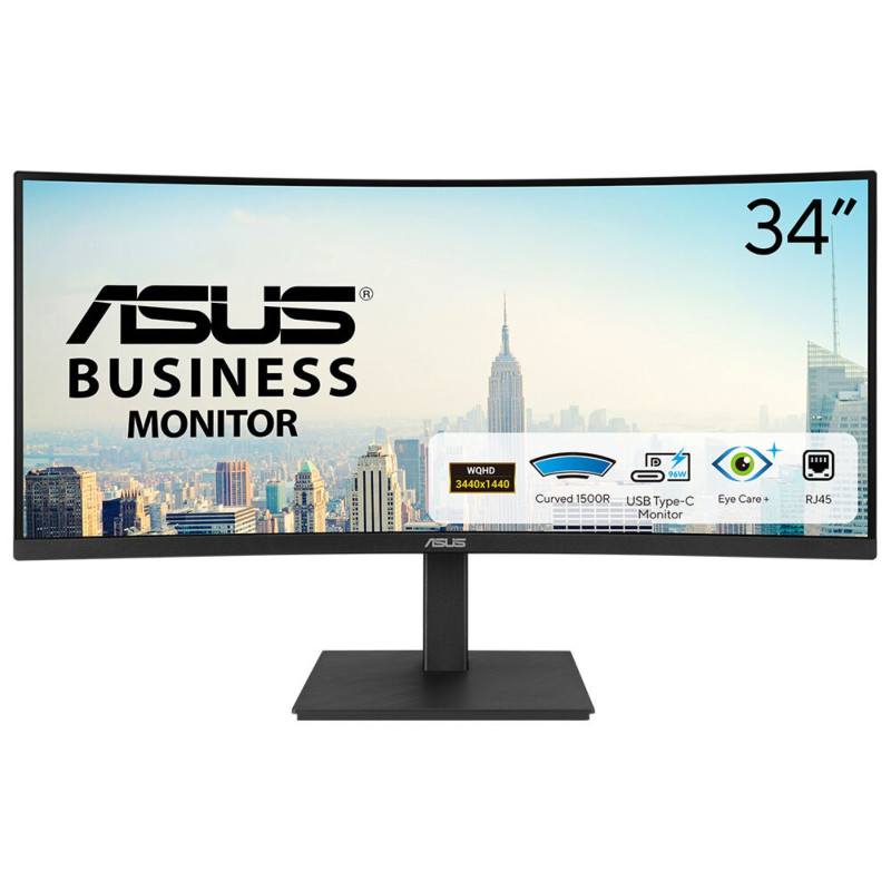 ASUS VA34VCPSR computer monitor 34" 3440 x 1440 pixels Wide Quad HD LCD Black