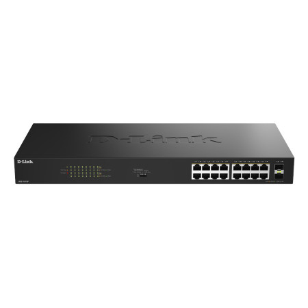 D-Link DGS-1018P Unmanaged Gigabit Ethernet (10/100/1000) Power over Ethernet (PoE) Black