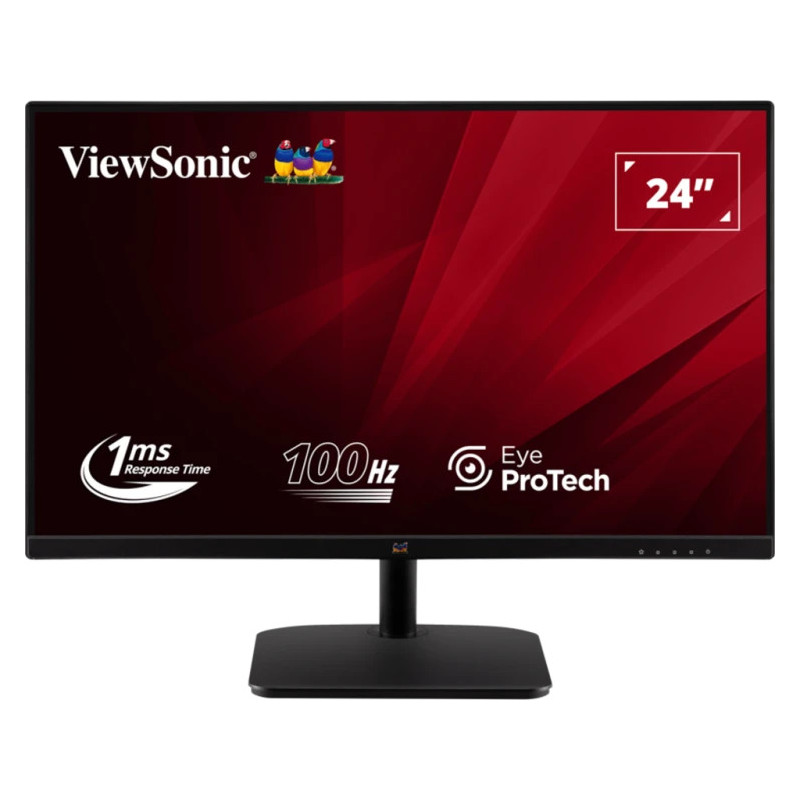 Viewsonic Value Series VA2432-MHD-3 écran plat de PC 61 cm (24") 1920 x 1080 pixels Full HD LED Noir