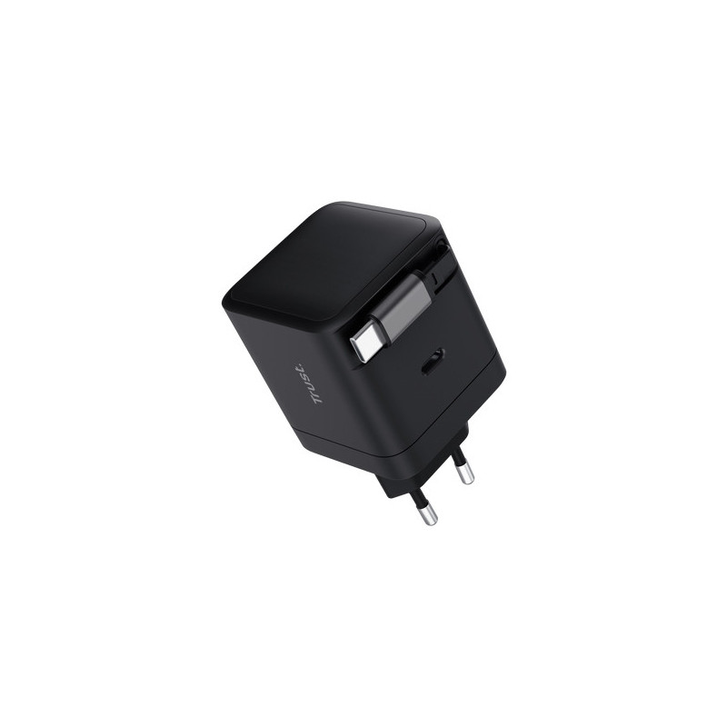Trust Maxo Chargeur PD USB-C rétractable de 65 W