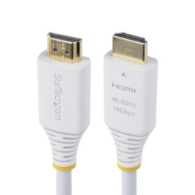 StarTech.com HDMI2-CABLE-4K60-10W HDMI cable 118.1" (3 m) HDMI Type A (Standard) White