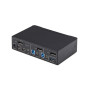 StarTech.com Switch KVM DisplayPort 2 Ports, 4K 60 Hz, DP 1.2, Gestion EDID, Hub USB 3.0 2 Ports, 4 Ports USB HID, Conforme TAA
