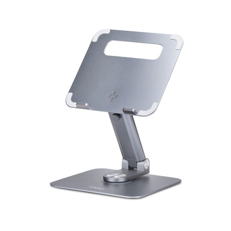 StarTech.com Support Télescopique pour PC Portable, Base Pivotante à 360, Support Rotatif pour Bureau, Hauteur et Inclinaison