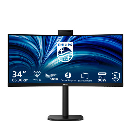 Philips 3000 series 34B2U3600CH/00 computer monitor 34" 3440 x 1440 pixels Wide Quad HD LCD Black