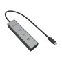i-tec Metal C31HUBMETAL8KPDPRO interface hub USB Type-C 10000 Mbit/s Silver