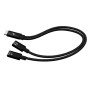 i-tec C31DUALSPLITTERCBLPD USB cable USB 2.0 11.8" (0.3 m) USB C 2 x USB C 100 W Black