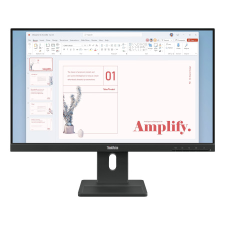 Lenovo ThinkVision E24-40 computer monitor 23.8" 1920 x 1080 pixels Full HD LCD Black