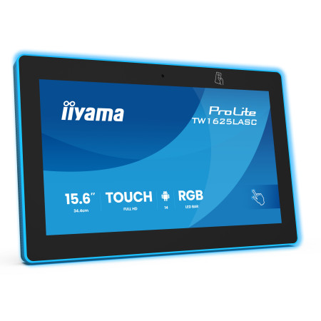 iiyama TW1625LASC-B3PNR écrans d’affichage de salle de réunion 39,6 cm (15.6") 1920 x 1080 pixels LED Wi-Fi 6 (802.11ax), Wi-Fi