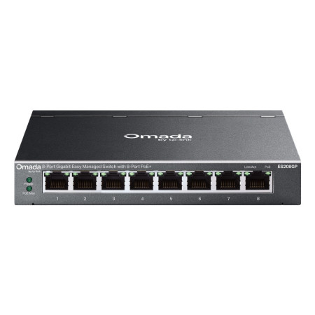 TP-Link Omada ES208GP commutateur réseau Géré L2 Gigabit Ethernet (10/100/1000) Connexion Ethernet, supportant l'alimentation