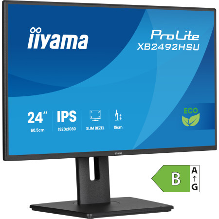iiyama ProLite XB2492HSU-B1 computer monitor 23.8" 1920 x 1080 pixels Full HD LED Black