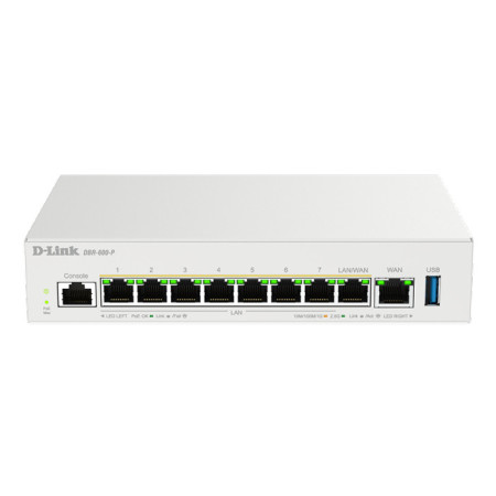 D-Link DBR-600-P/B wired router 2.5 Gigabit Ethernet White