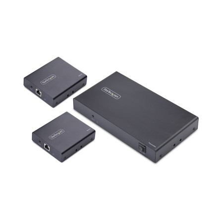 StarTech.com Rallonge et Répartiteur HDMI 4 Ports sur CAT6, 4K 60 Hz, Jusqu'à 70 m, Kit de Distribution HDMI 1x4 sur Ethernet