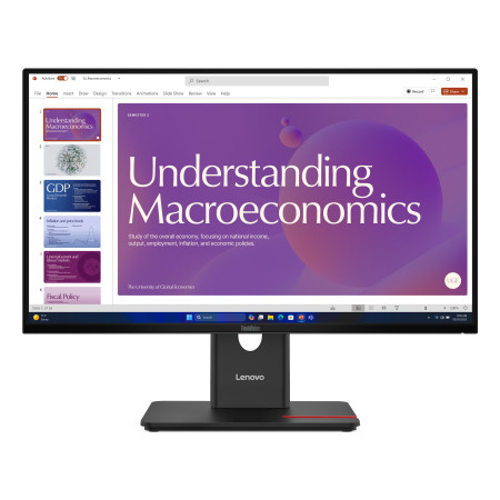 Lenovo ThinkVision T24D-40 computer monitor 23.8" 1920 x 1080 pixels Full HD LCD Black