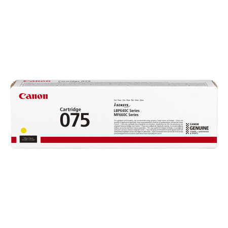 Canon 075 Cartouche de toner 1 pièce(s) Original Jaune