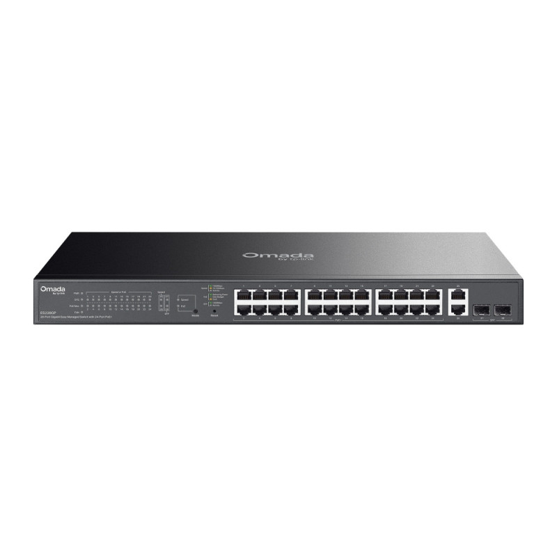 TP-Link ES228GP commutateur réseau Géré L2 Gigabit Ethernet (10/100/1000) Connexion Ethernet, supportant l'alimentation via ce