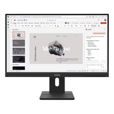 Lenovo ThinkVision E22-40 computer monitor 21.5" 1920 x 1080 pixels Full HD LCD Black