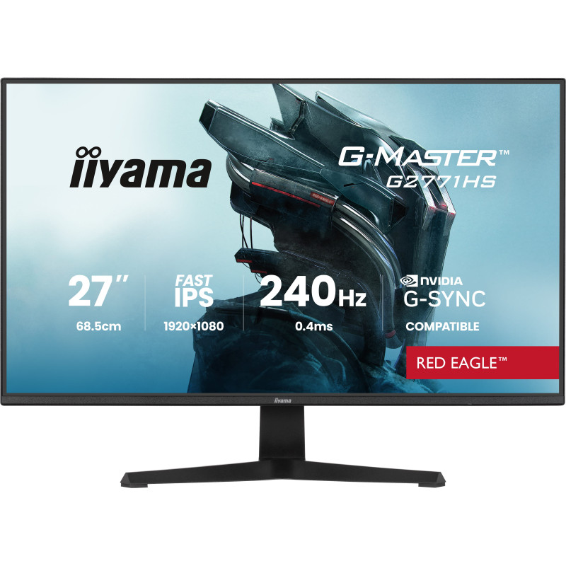 iiyama G-MASTER G2771HS-B1 écran plat de PC 68,6 cm (27") 1920 x 1080 pixels Full HD Noir