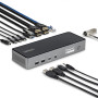 StarTech.com Station d'Accueil USB-C Triple Écran, Station de Recharge pour Ordinateur Portable 140 W pour MacBook Pro et