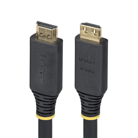 StarTech.com Câble HDMI Haute Vitesse de 10 m avec Connecteurs à Verrouillage, 4K 60 Hz/1440p 144 Hz, HDR10/HDCP 2.2/ARC, 18