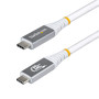 StarTech.com CC150CM80GUSB4CABLEW USB cable USB4 Gen 4x2 59.1" (1.5 m) USB C 80 Gbit/s 240 W White