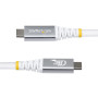 StarTech.com CC150CM80GUSB4CABLEW USB cable USB4 Gen 4x2 59.1" (1.5 m) USB C 80 Gbit/s 240 W White