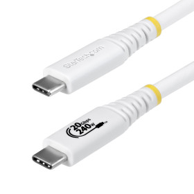 StarTech.com CC2M20GUSB4TPW USB cable USB4 Gen 2x2 78.7" (2 m) USB C 20 Gbit/s 240 W White