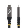 StarTech.com Câble USB4 de 1,5m, 80 Gbit/s, Câble USB-C Certifié USB-IF, 240 W PD, 8K 120 Hz/4K 240 Hz DP2.1 DP80, Gaine en