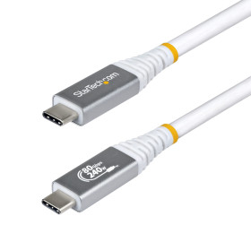 StarTech.com CC1M80GUSB4CABLEW USB cable USB4 Gen 4x2 39.4" (1 m) USB C 80 Gbit/s 240 W White
