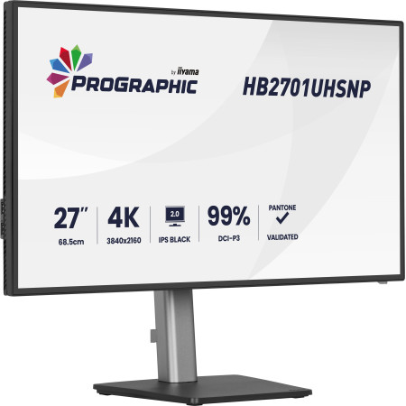 iiyama PROGRAPHIC HB2701UHSNP-B1 computer monitor 27" 3840 x 2160 pixels 4K Ultra HD LCD Black