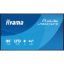 iiyama LH8664UHS-B3AG Écran d'affichage dynamique Écran plat de signalisation numérique 2,17 m (85.6") Wifi 500 cd/m² 4K Ultra