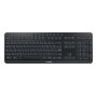 CHERRY Stream desktop ultimate keyboard Mouse included Home/Office USB + RF Wireless + Bluetooth AZERTY French Black