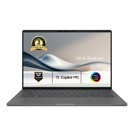 ASUS Zenbook A14 UX3407QA-DICQD481X Copilot+ PC Snapdragon X1-26-100 Laptop 14" WUXGA 32 GB LPDDR5x-SDRAM 1 TB SSD Wi-Fi 6E