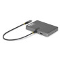 StarTech.com QUAD-USB-DP-ADAPT laptop dock/port replicator Wired USB 3.2 Gen 1 (3.1 Gen 1) Type-C Gray