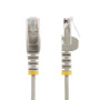 StarTech.com N6PAT25CMGRS networking cable Gray 9.84" (0.25 m) Cat6 U/UTP (UTP)