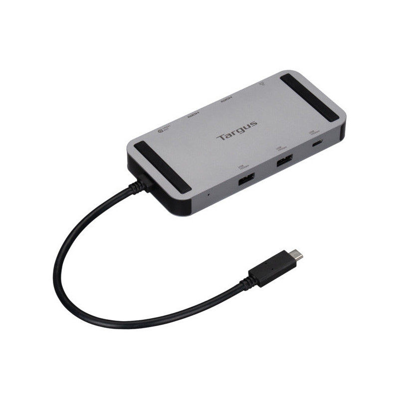 Targus DOCK429GL laptop dock/port replicator Wired USB4 Silver
