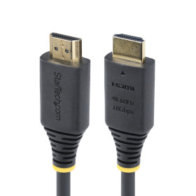 StarTech.com Câble HDMI Haut Débit Certifié Premium de 2,4m, 4K 60 Hz/1440p 144 Hz, HDR10/HDCP 2.2/ARC, 18 Gbps, Câble UHD HDMI