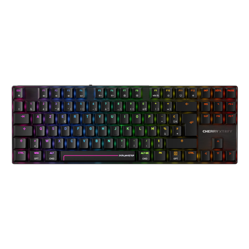 CHERRY MX 8.2 Pro TMR Wireless clavier Gaming USB + RF Wireless + Bluetooth AZERTY Français Noir
