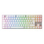 CHERRY MX 8.2 Pro TMR Wireless keyboard Gaming USB + RF Wireless + Bluetooth AZERTY French Silver, White