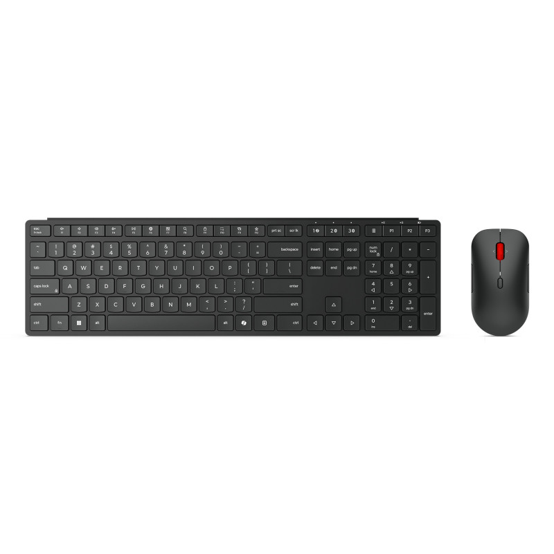 Lenovo 4X31S04810 clavier Souris incluse Bureau RF sans fil + Bluetooth Français Noir