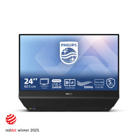 Philips 24B2D5300/00 écran plat de PC 60,5 cm (23.8") 1920 x 1080 pixels Full HD LCD Noir