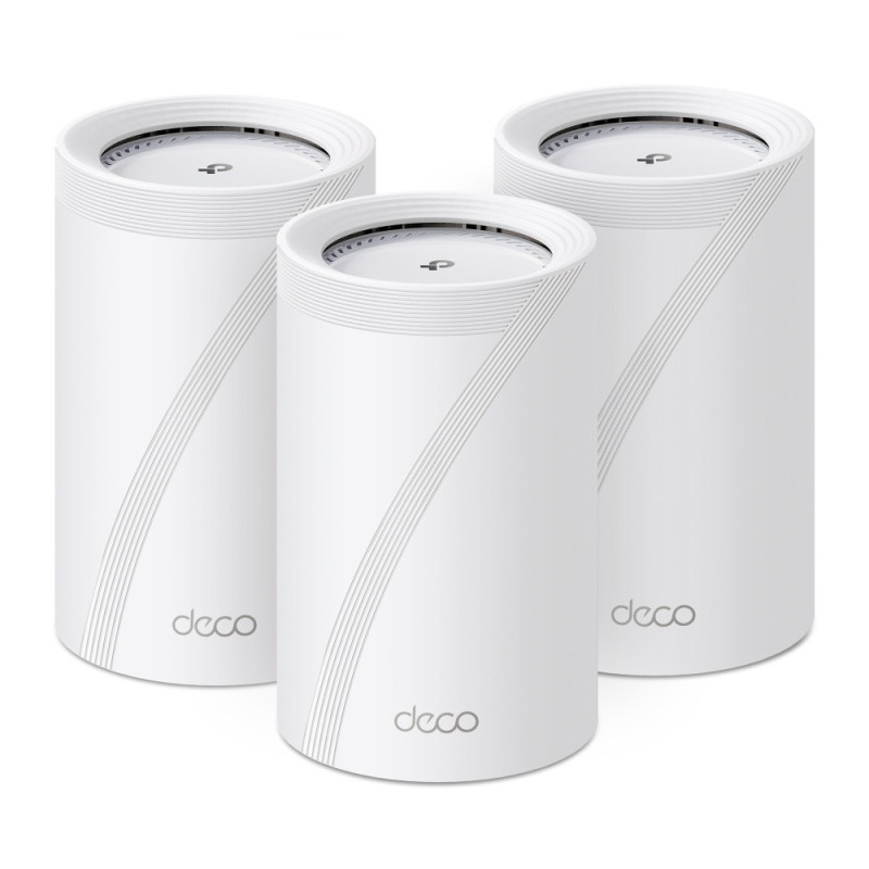 TP-Link Deco BE68 (3-pack) Tri-band (2.4 GHz / 5 GHz / 6 GHz) Wi-Fi 7 (802.11be) White Internal