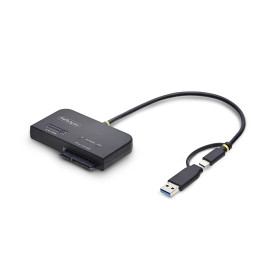StarTech.com Adaptateur USB-C/USB-A vers M.2 NVMe et SATA 2,5"/3,5", 10 Gbps, Lecteur de Disque dur SSD Externe Sans Outil,
