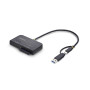 StarTech.com Adaptateur USB-C/USB-A vers M.2 NVMe et SATA 2,5"/3,5", 10 Gbps, Lecteur de Disque dur SSD Externe Sans Outil,
