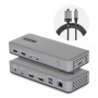 StarTech.com Station d'Accueil USB-C à Deux Écrans, DisplayPort, 4K 60Hz, Recharge d'Ordinateur Portable 100 W, 1 GbE, Sans