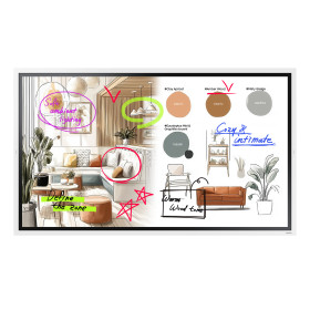 Samsung WM65FX interactive whiteboard 65" 3840 x 2160 pixels Touchscreen Gray, White HDMI
