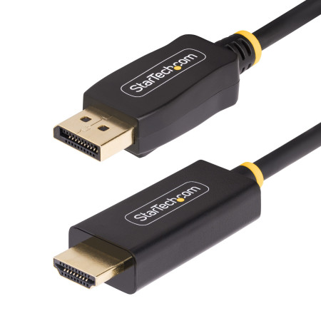 StarTech.com 2M-DP-HDMI-4K60-HDR video cable adapter 78.7" (2 m) DisplayPort HDMI Type A (Standard) Black