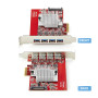 StarTech.com Carte PCIe USB-A à 4 Ports, USB 3.2 10 Gbps, Carte d'Extension PCI Express 3.0, 4 Contrôleurs USB Indépendants,