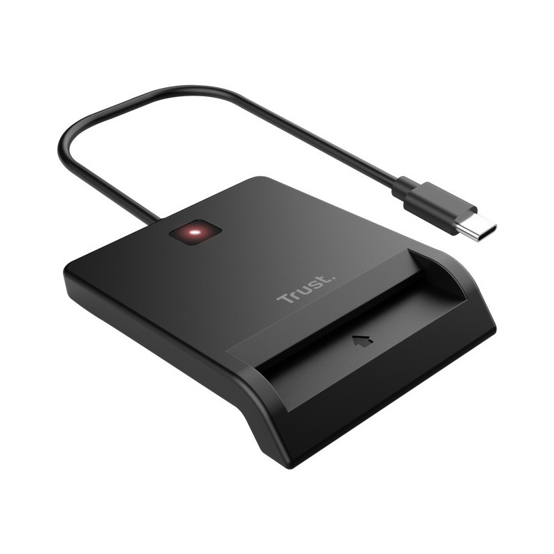Trust 26253 smart card reader Indoor USB Type-C Black