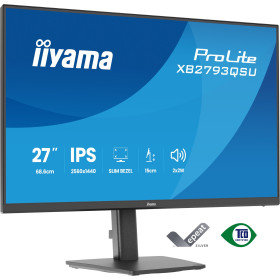 iiyama ProLite XB2793QSU-B1 écran plat de PC 68,6 cm (27") 2560 x 1440 pixels Quad HD LED Noir