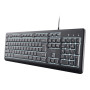 Trust Primo Beleuchtete clavier maison/bureau USB AZERTY Français Noir